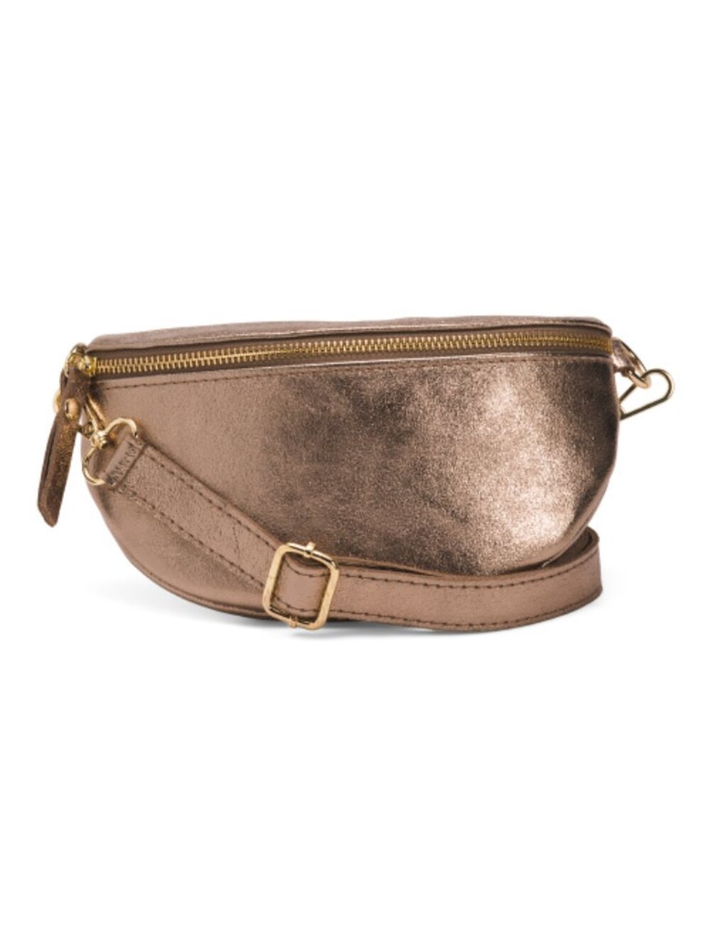 MARLON Made In Italy Leather Metal Belt Bag